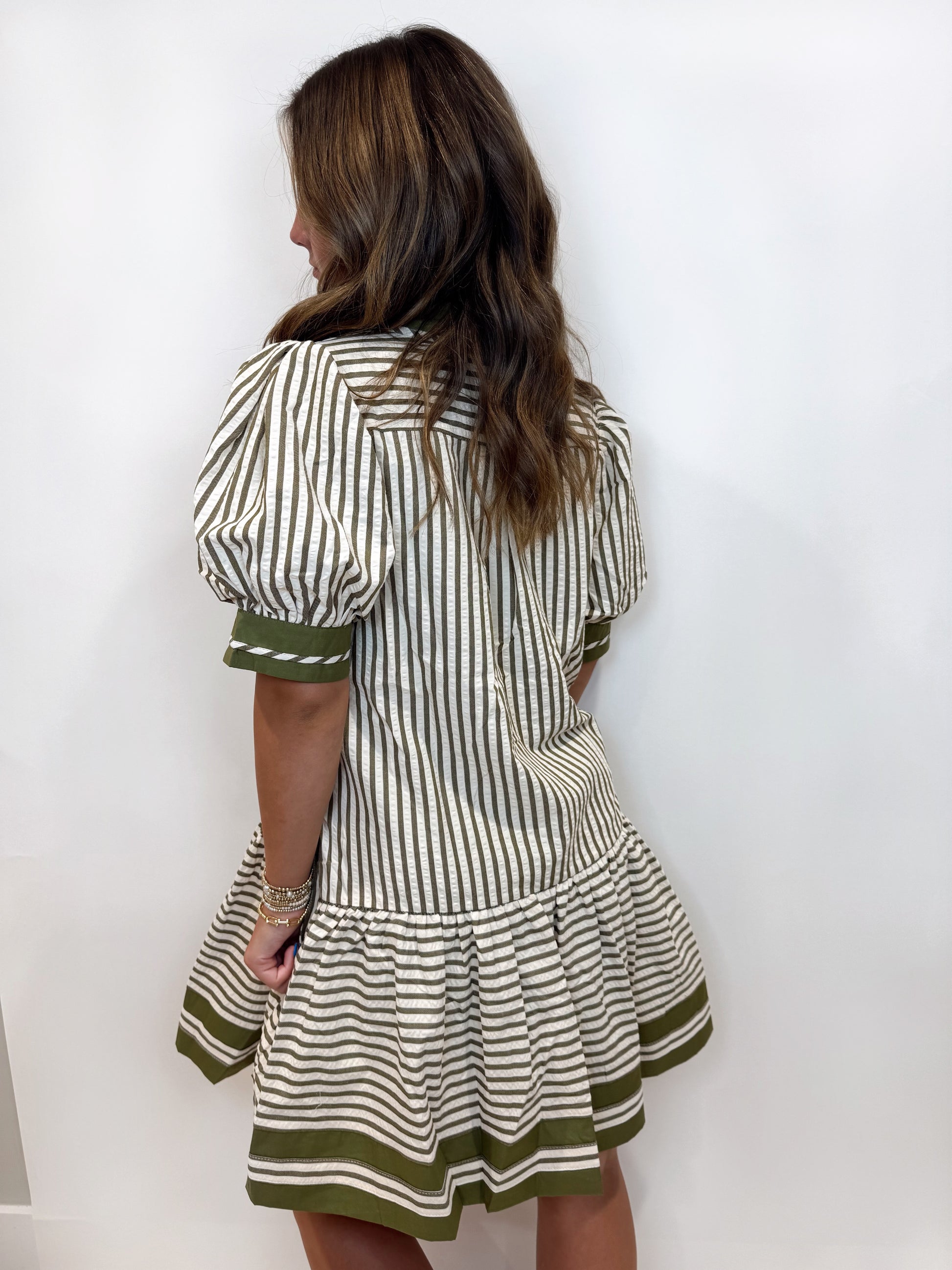 Amelia Striped Babydoll Dress