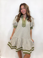 Amelia Striped Babydoll Dress