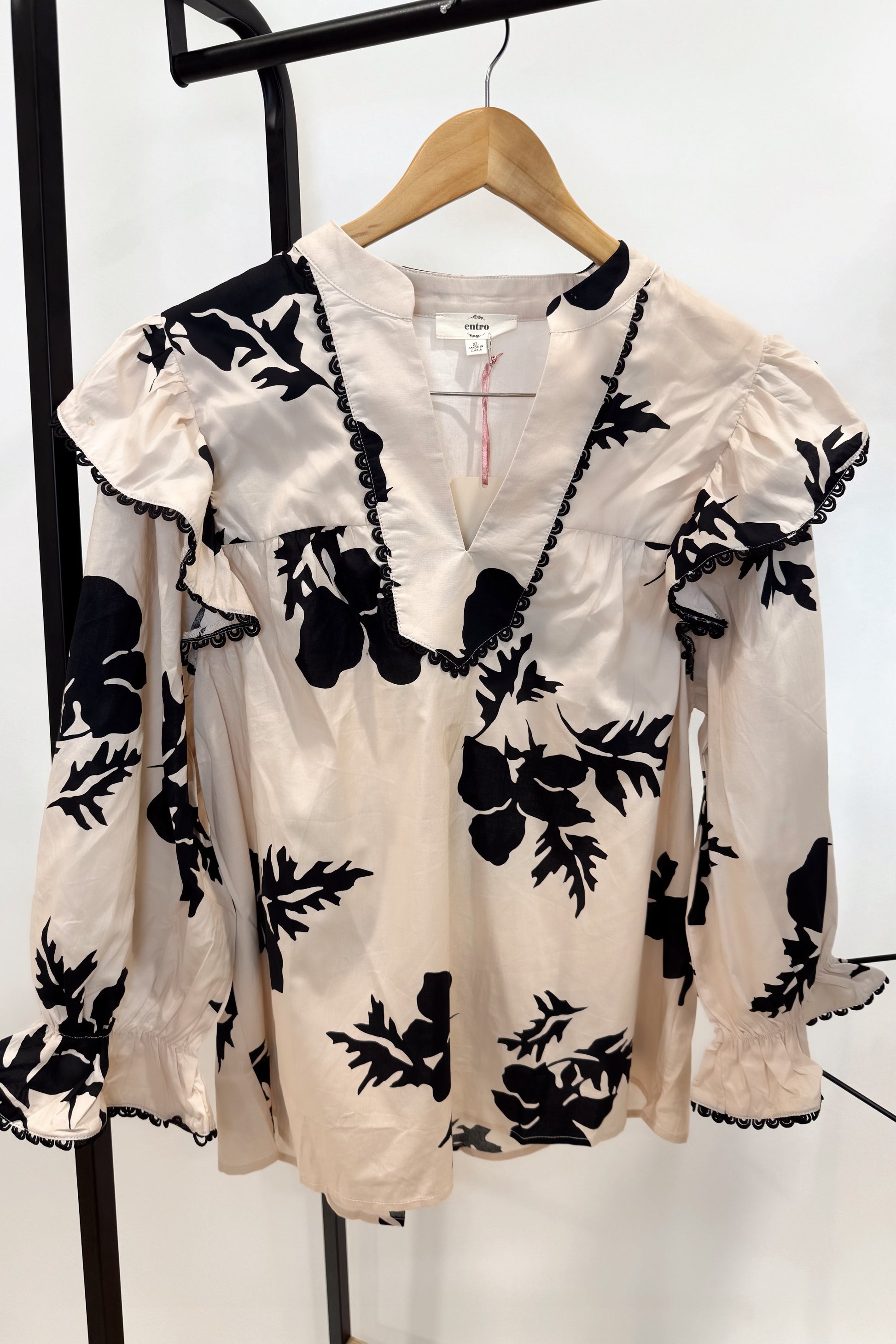Fall Florals Plus Blouse