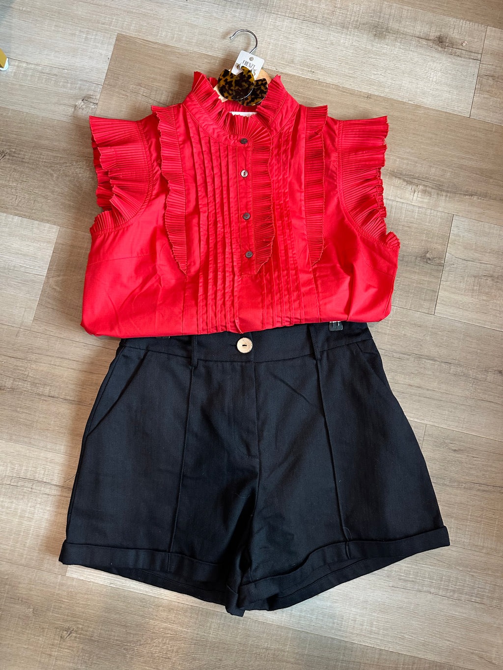 Ruffle Collared Top