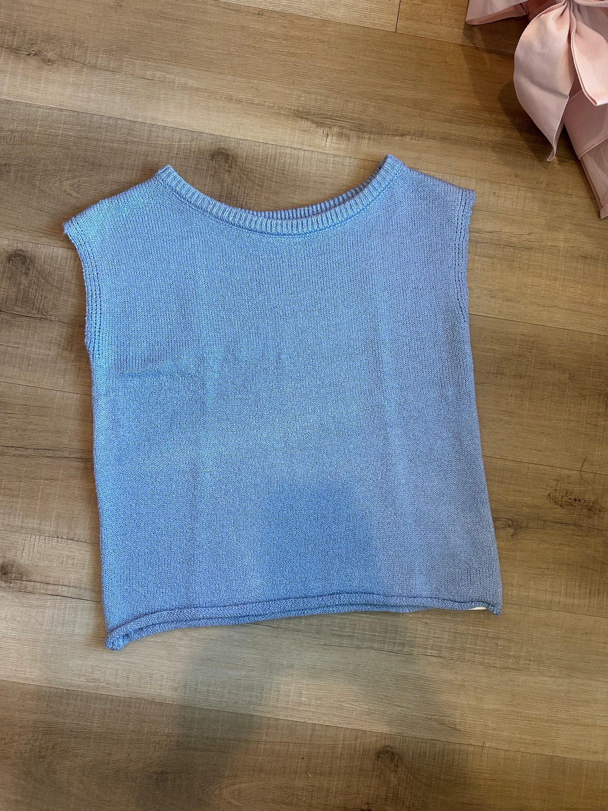 Knitted Short Sleeve Top