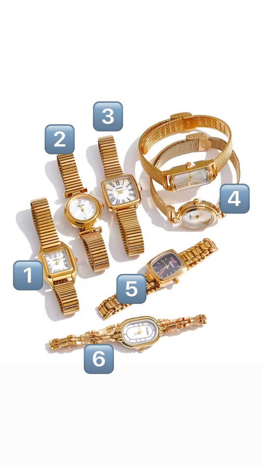 Jazzy Pink - Gold Watch