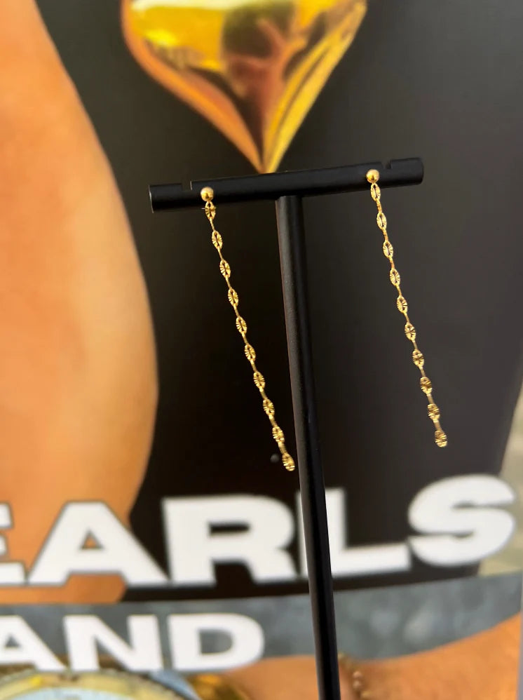 Chan Sutt Pearls - Dainty Chain Earrings