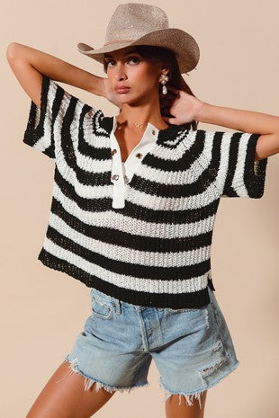 Striped Sailor Top