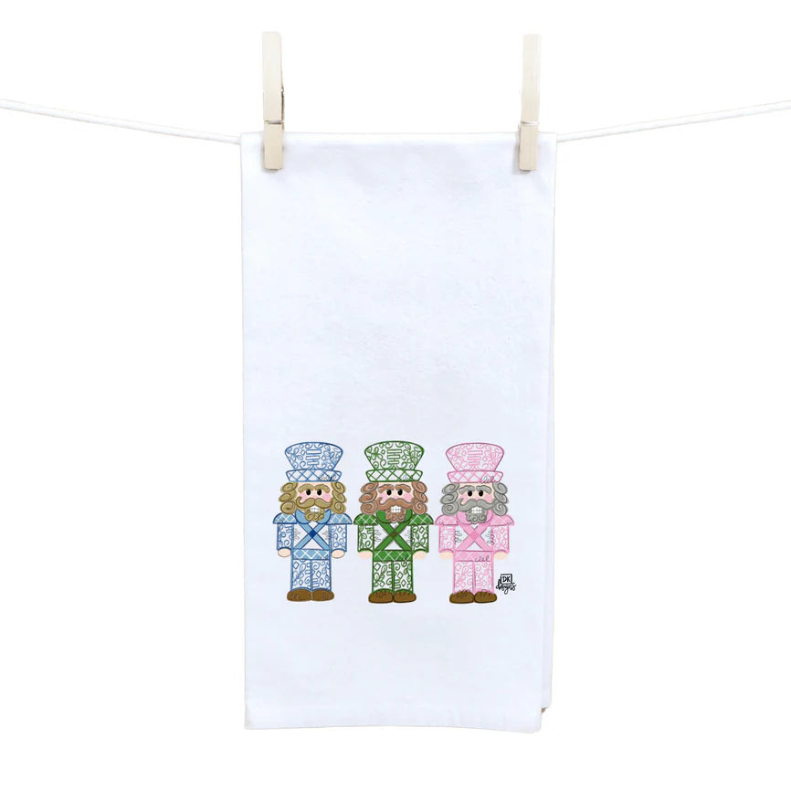 Chinoiserie Nutcrackers Tea Towel