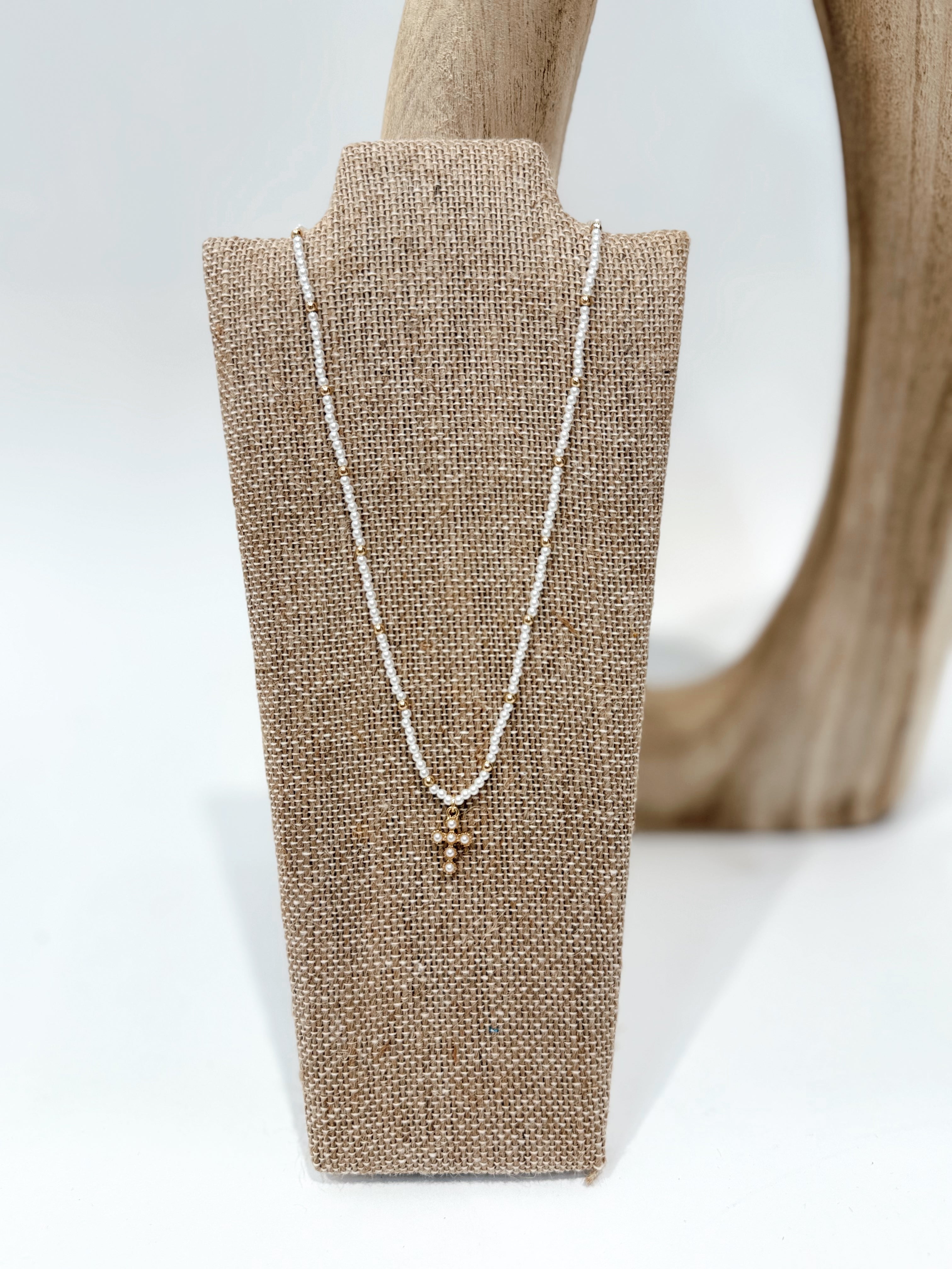 Caroline Hill - Astrid Cross Charm Necklace