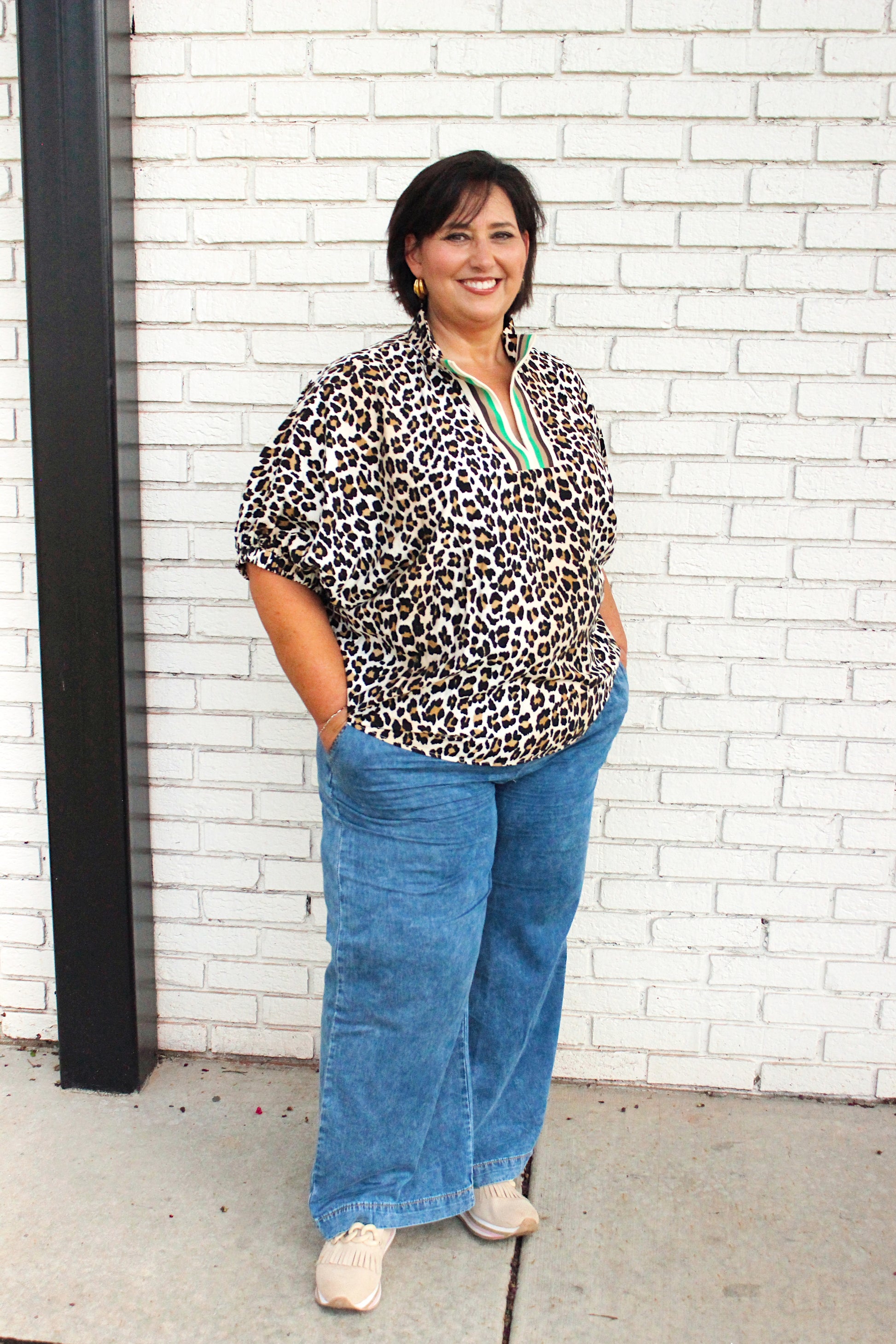 Jungle Green Plus Blouse