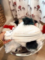 Holly Jolly Pom Slippers