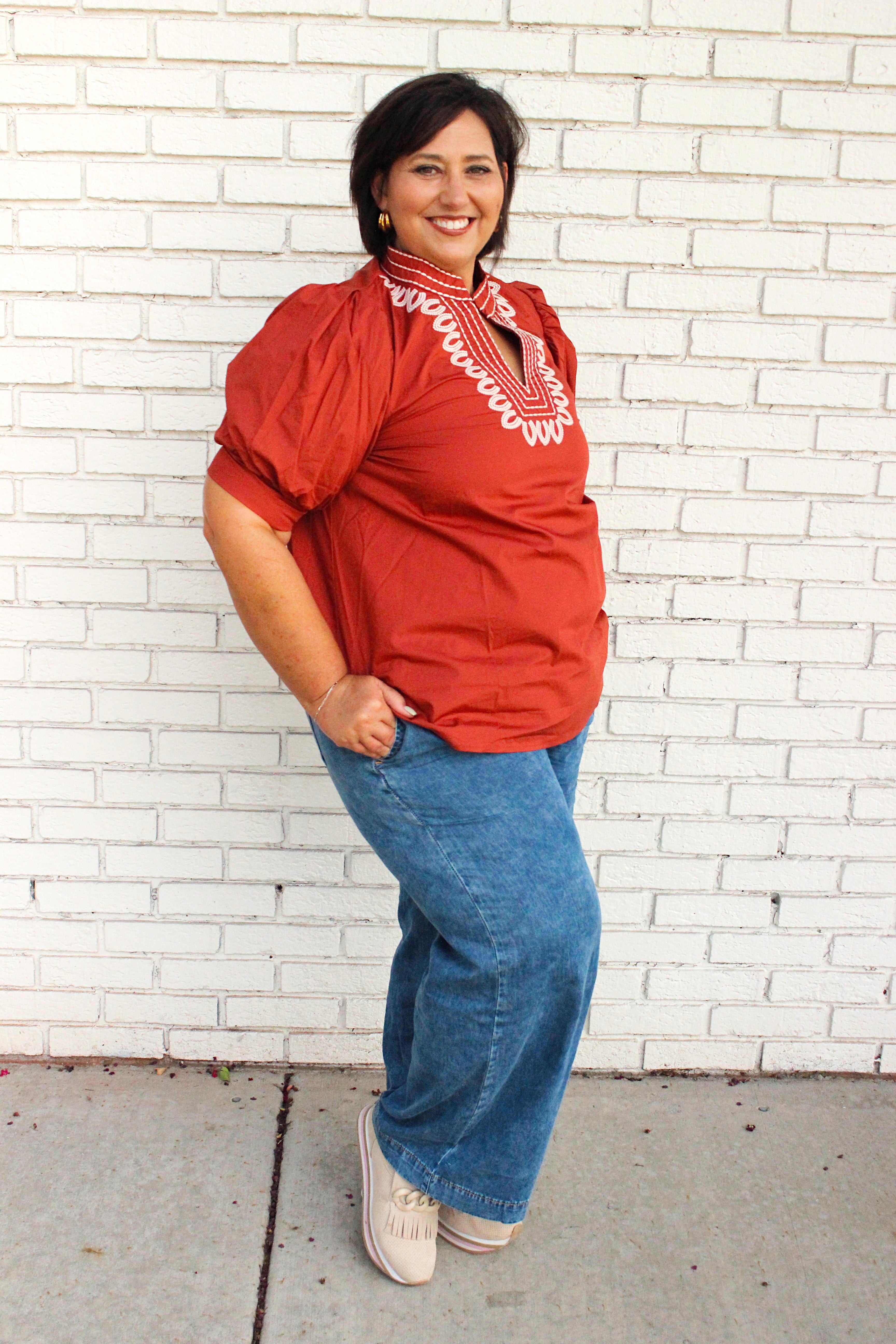 Very Fall Plus Blouse