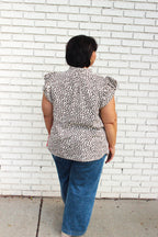 Animal Color Block Top Plus