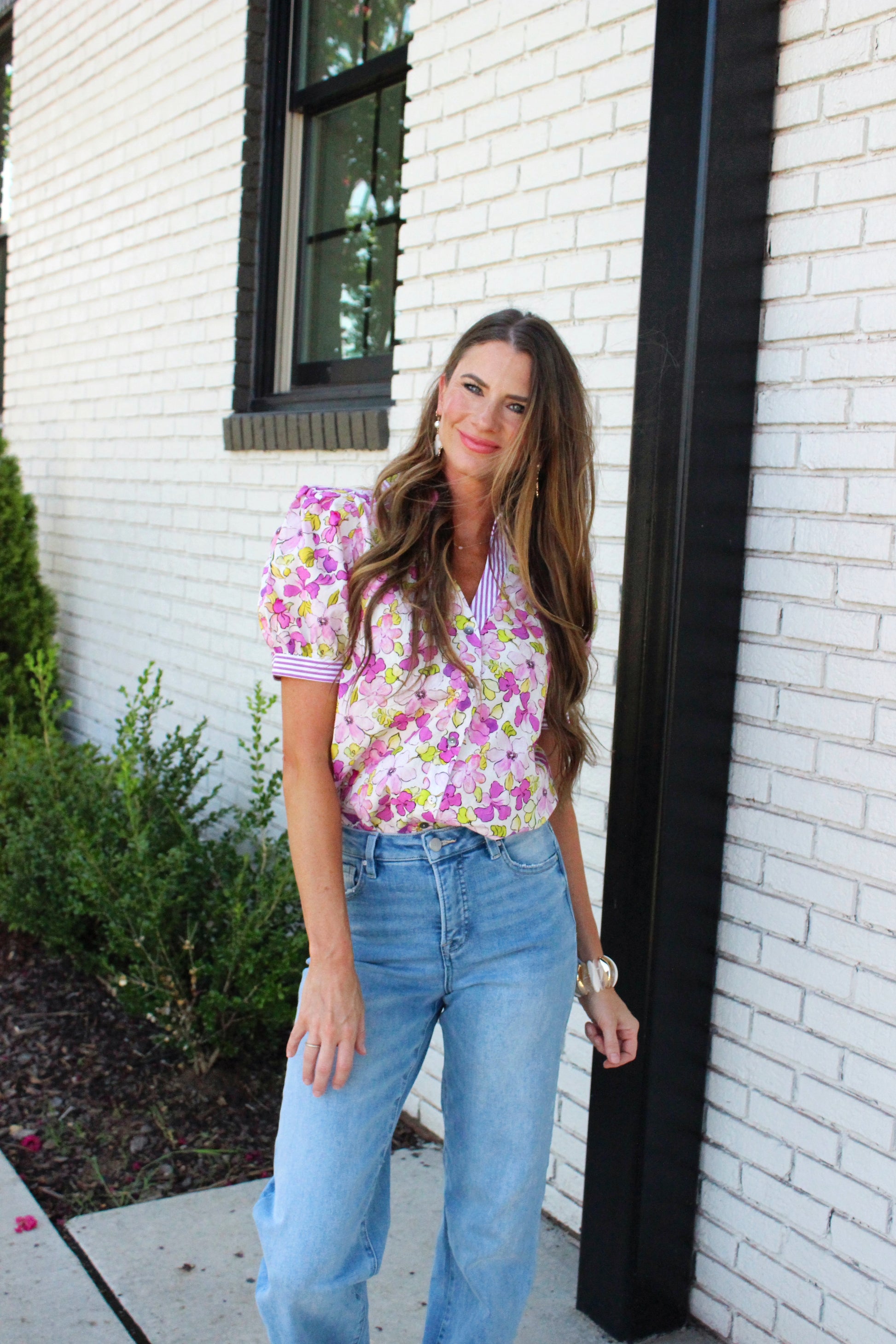 Groovy Floral Blouse
