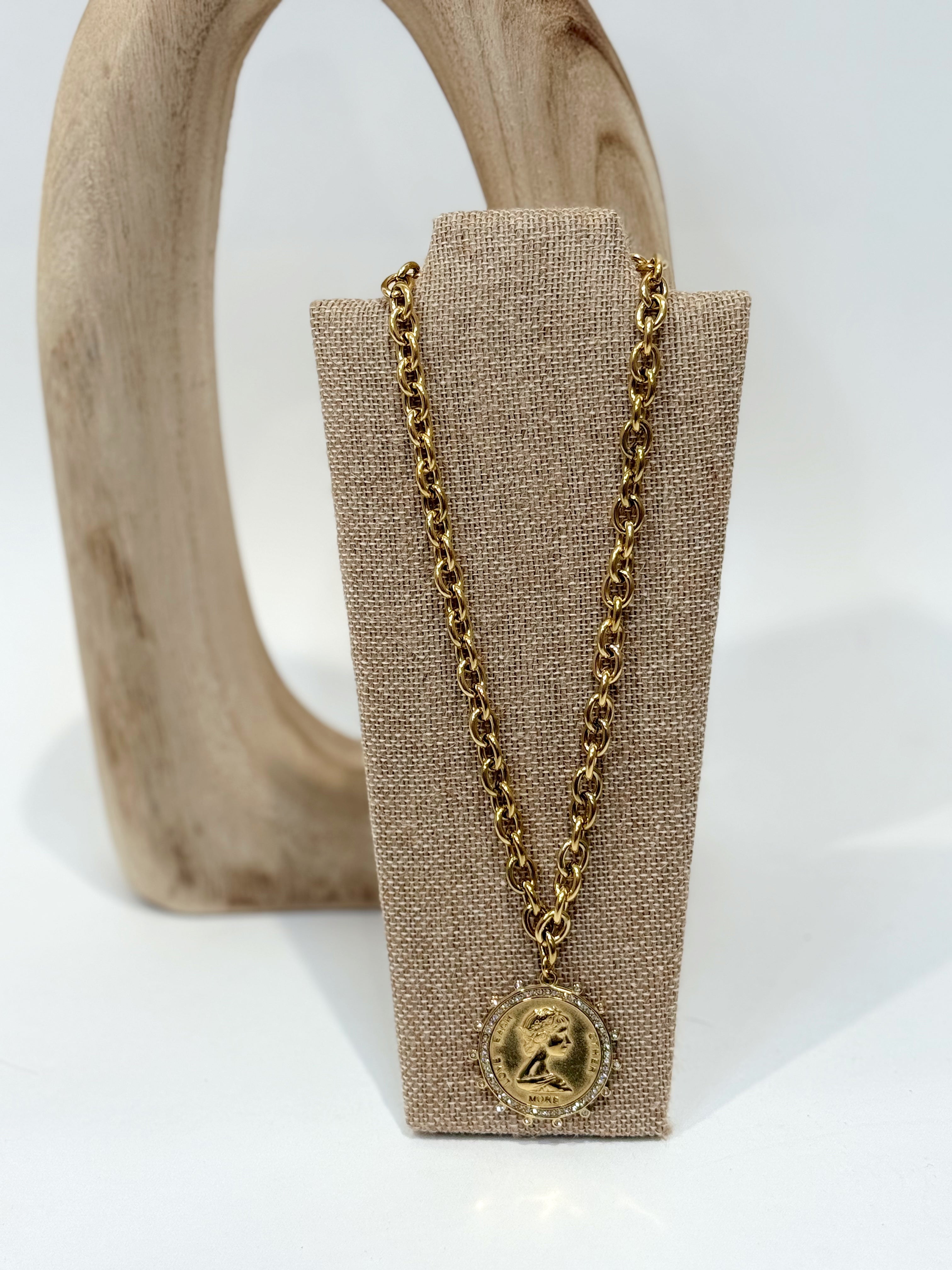 Here's a Quarter Link Necklace