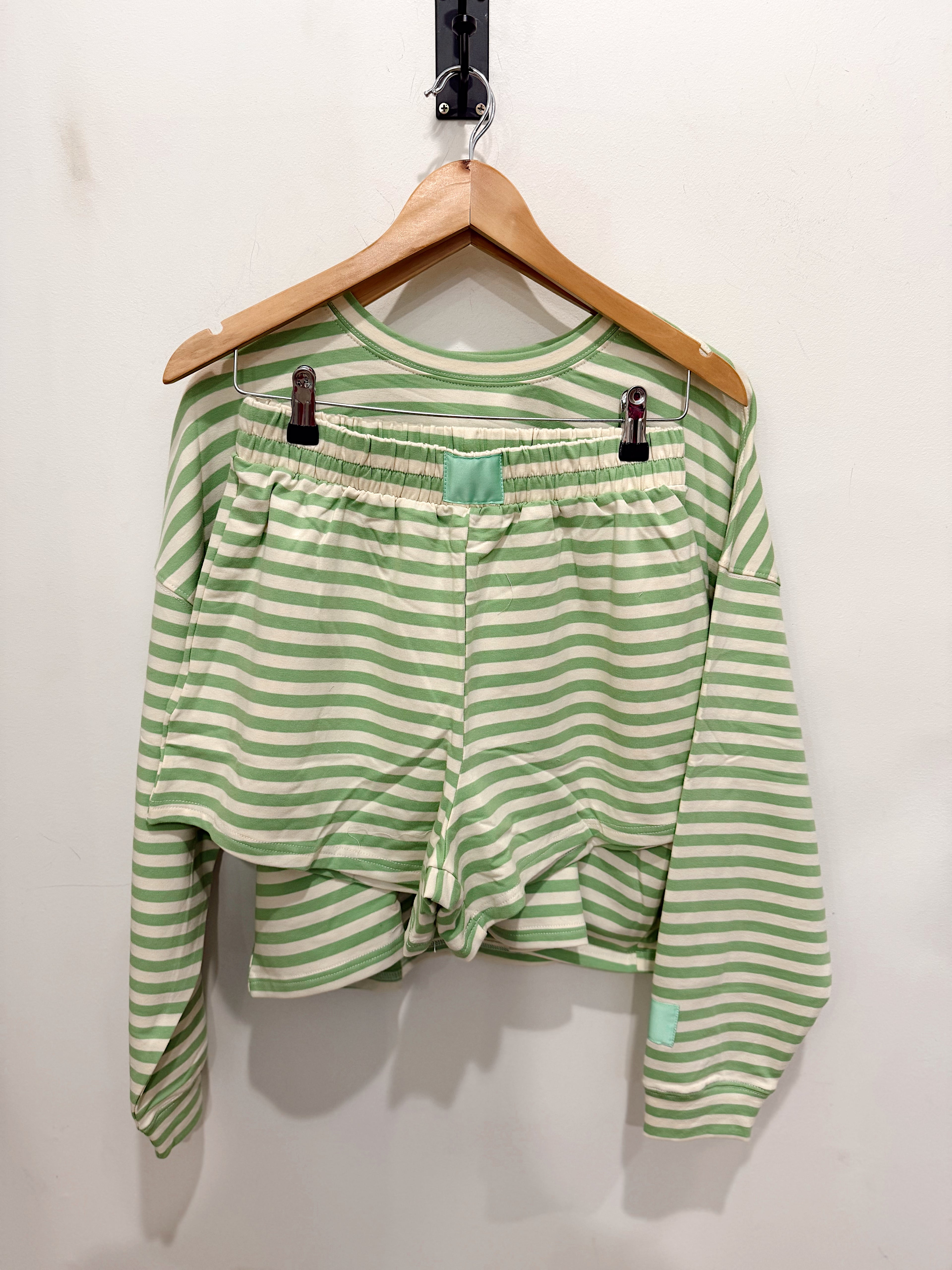 Stripes & Limes Sweat Set