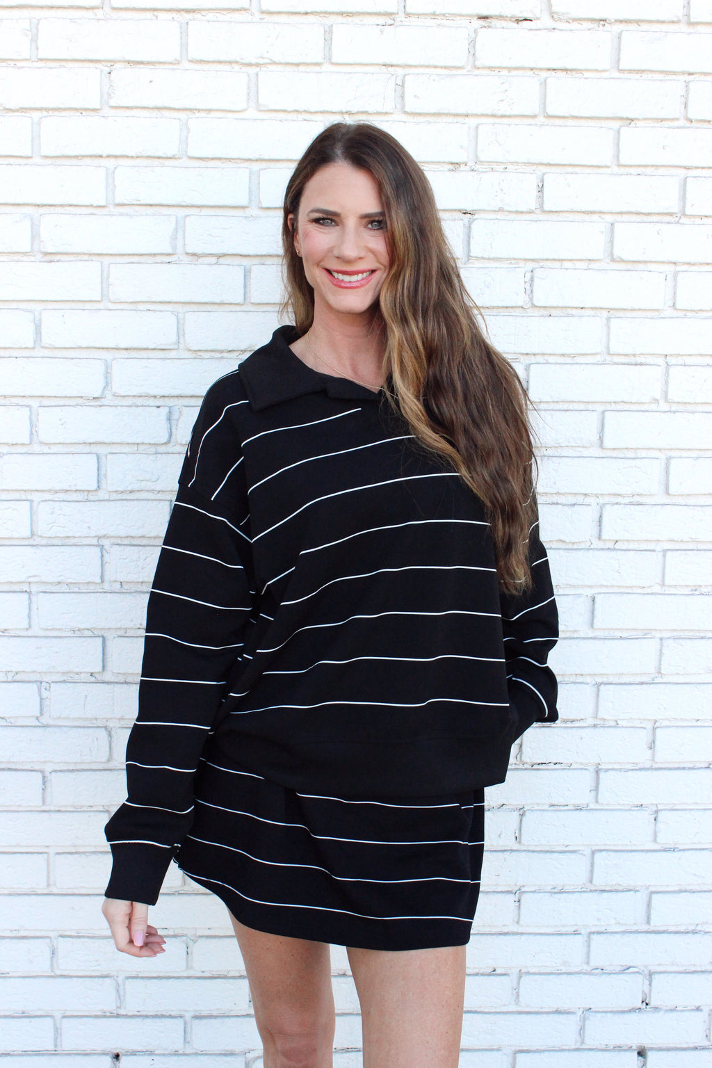 Downtown Darling Striped Set