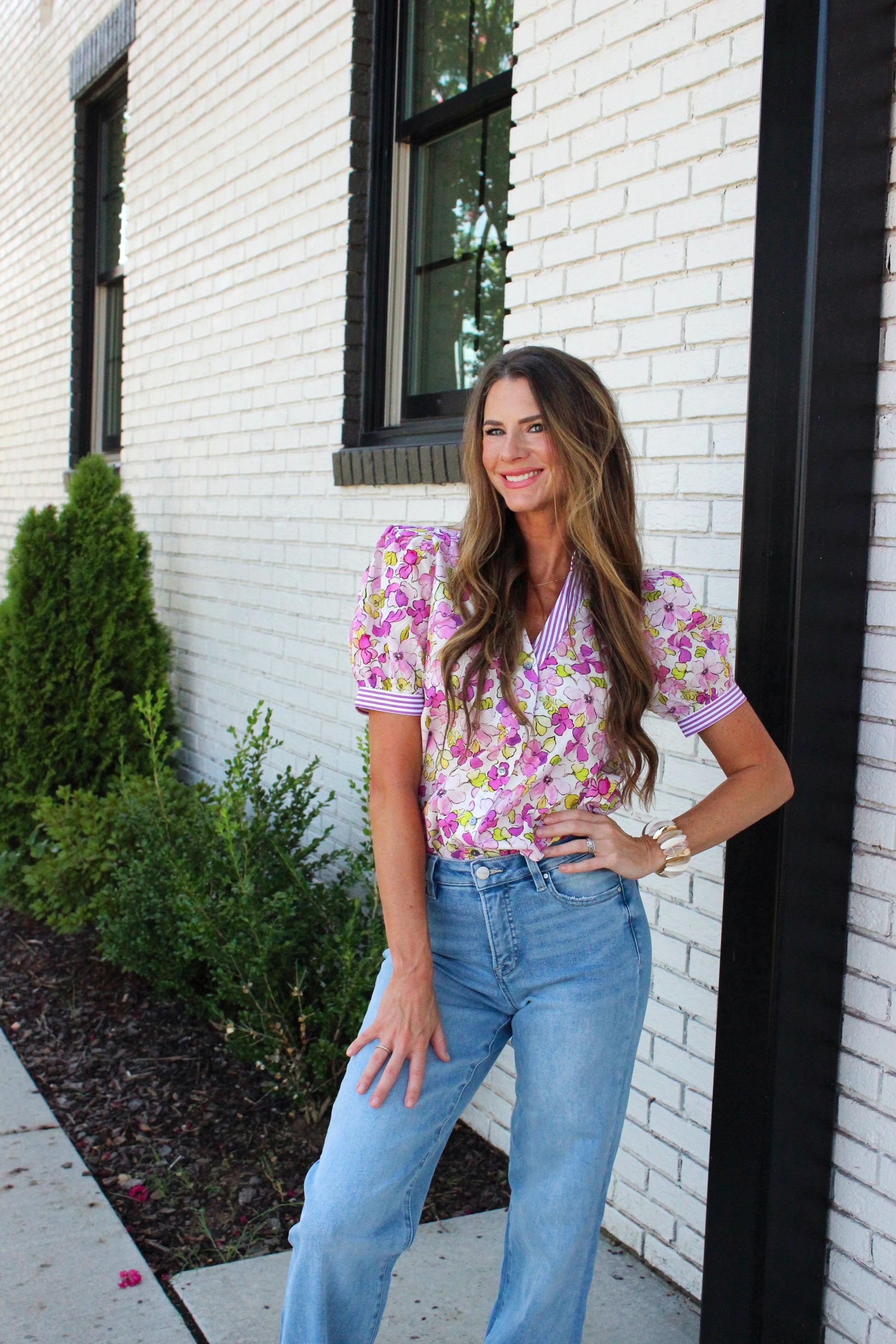 Groovy Floral Blouse