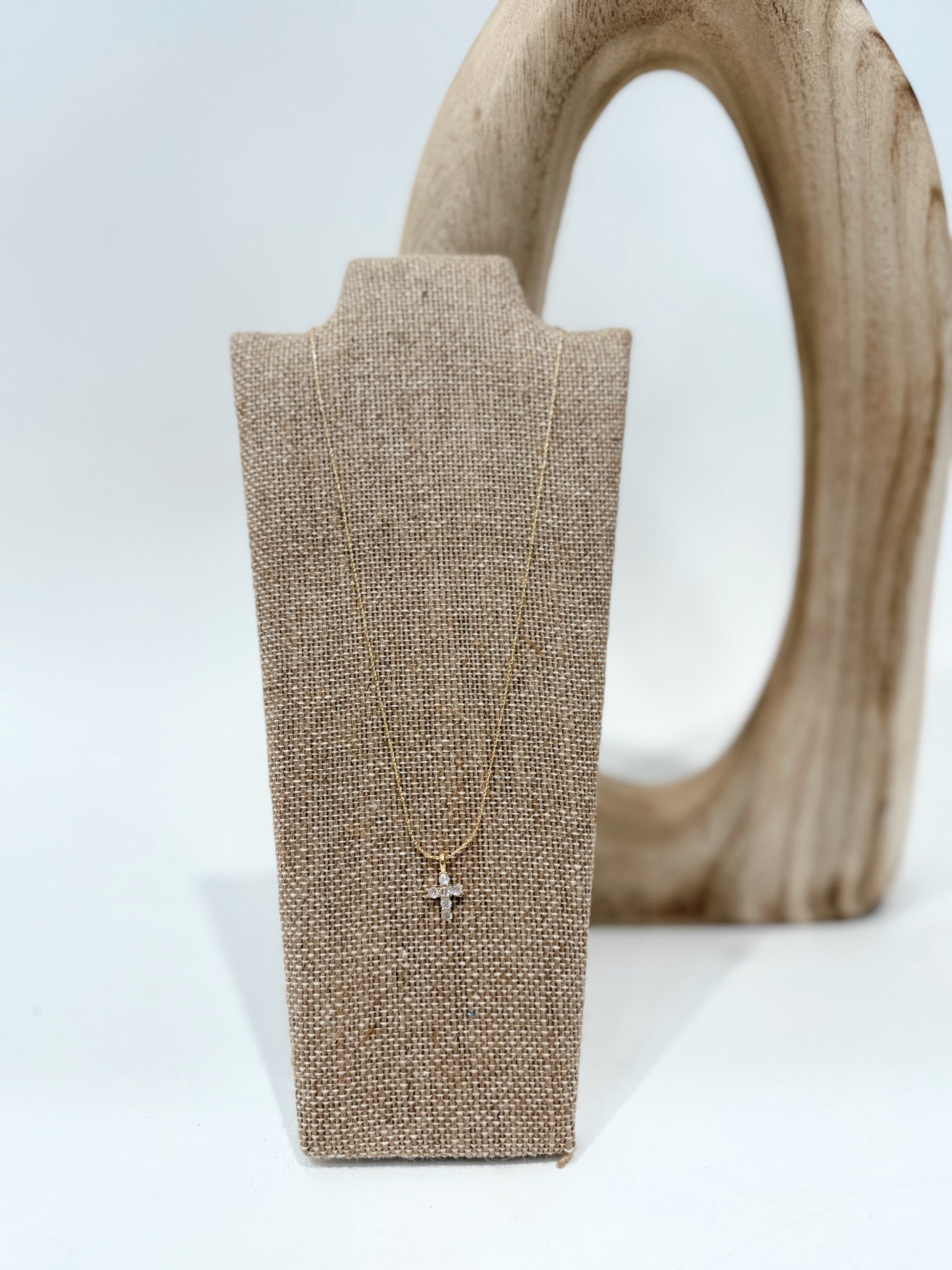 Caroline Hill - Kitty Cross Necklace