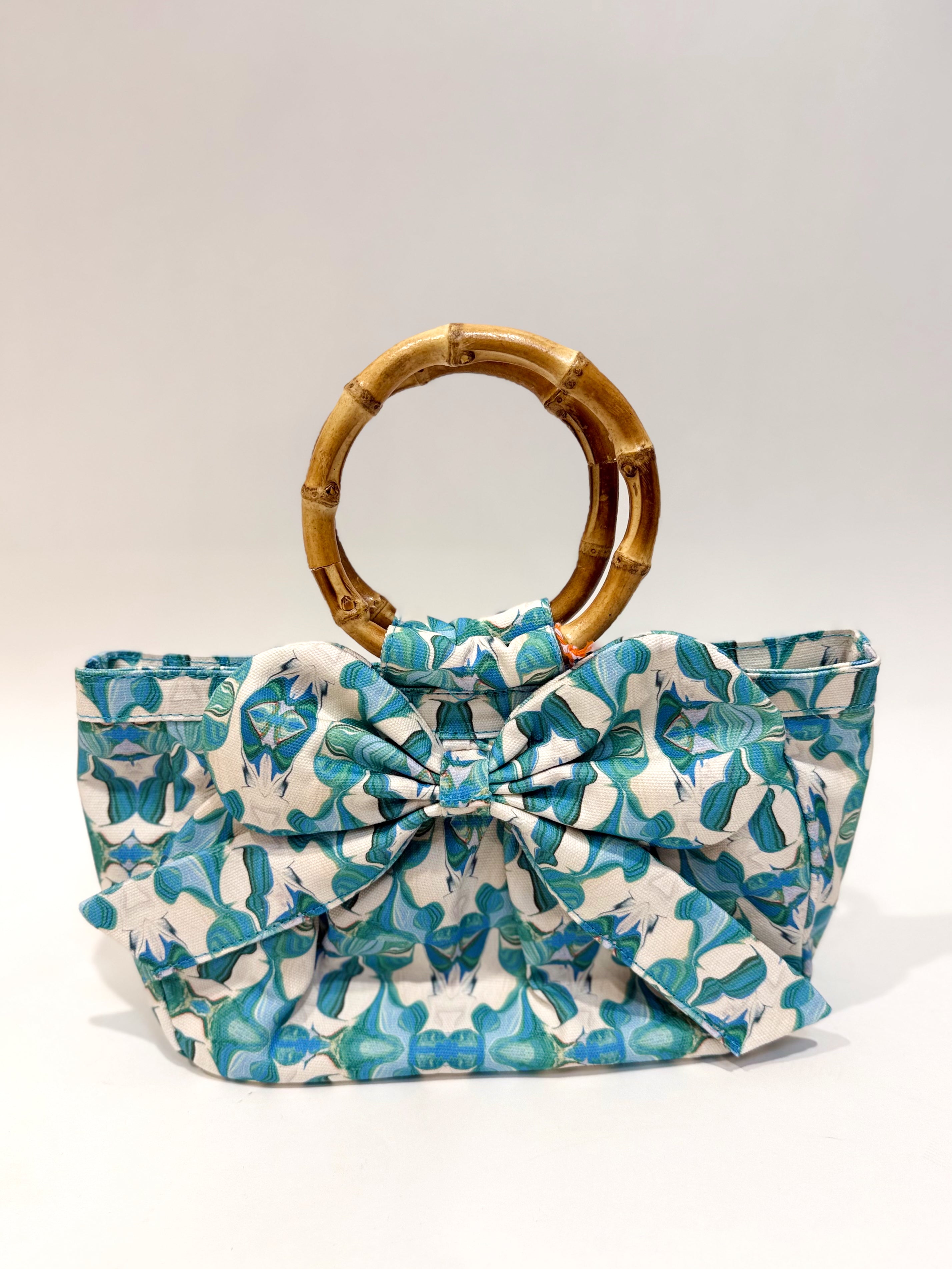 Brooks Avenue Blue Fern Clutch