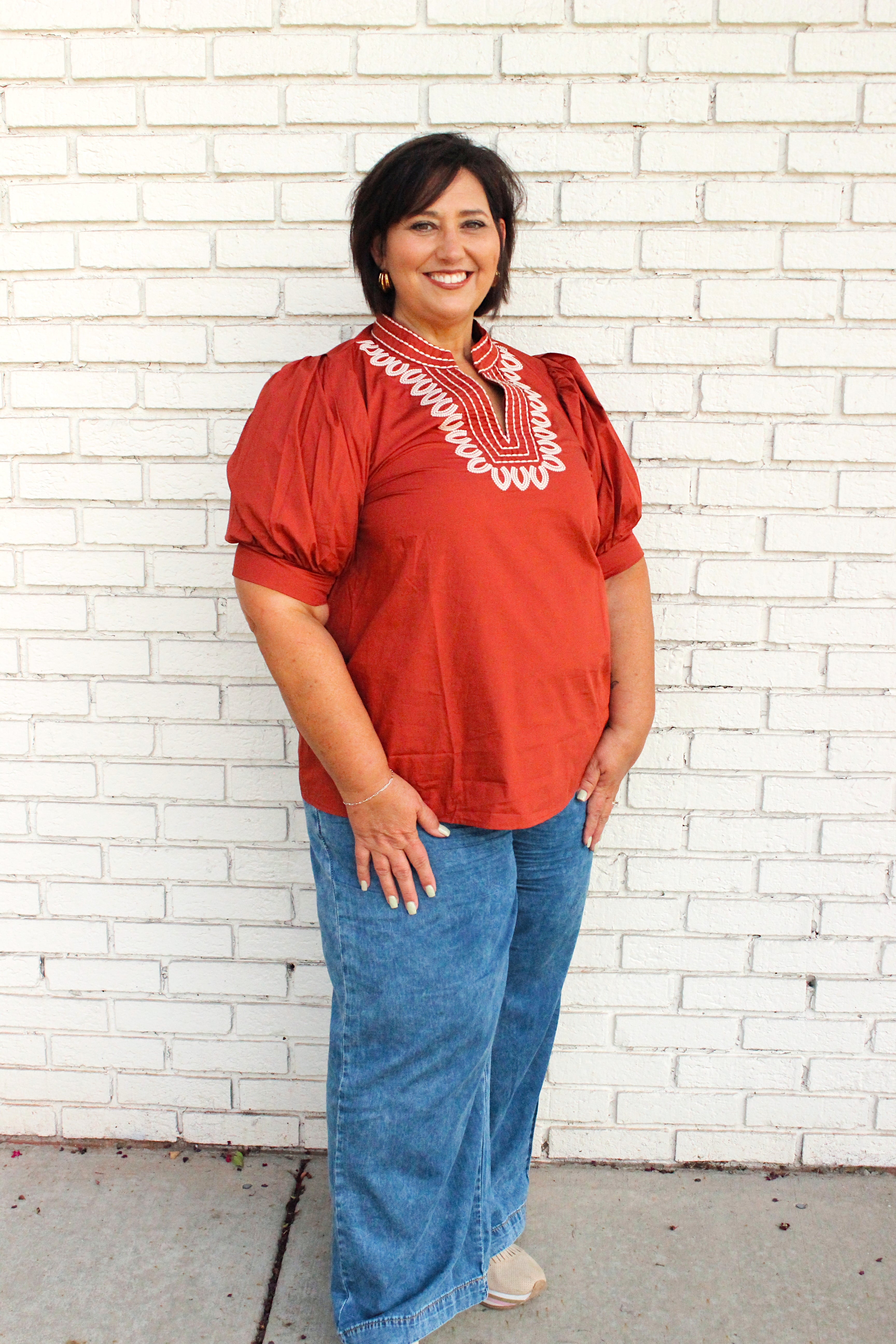 Very Fall Plus Blouse