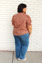 A Dusting of Leaves Plus Blouse