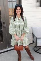 Holly Balloon Sleeve Dress