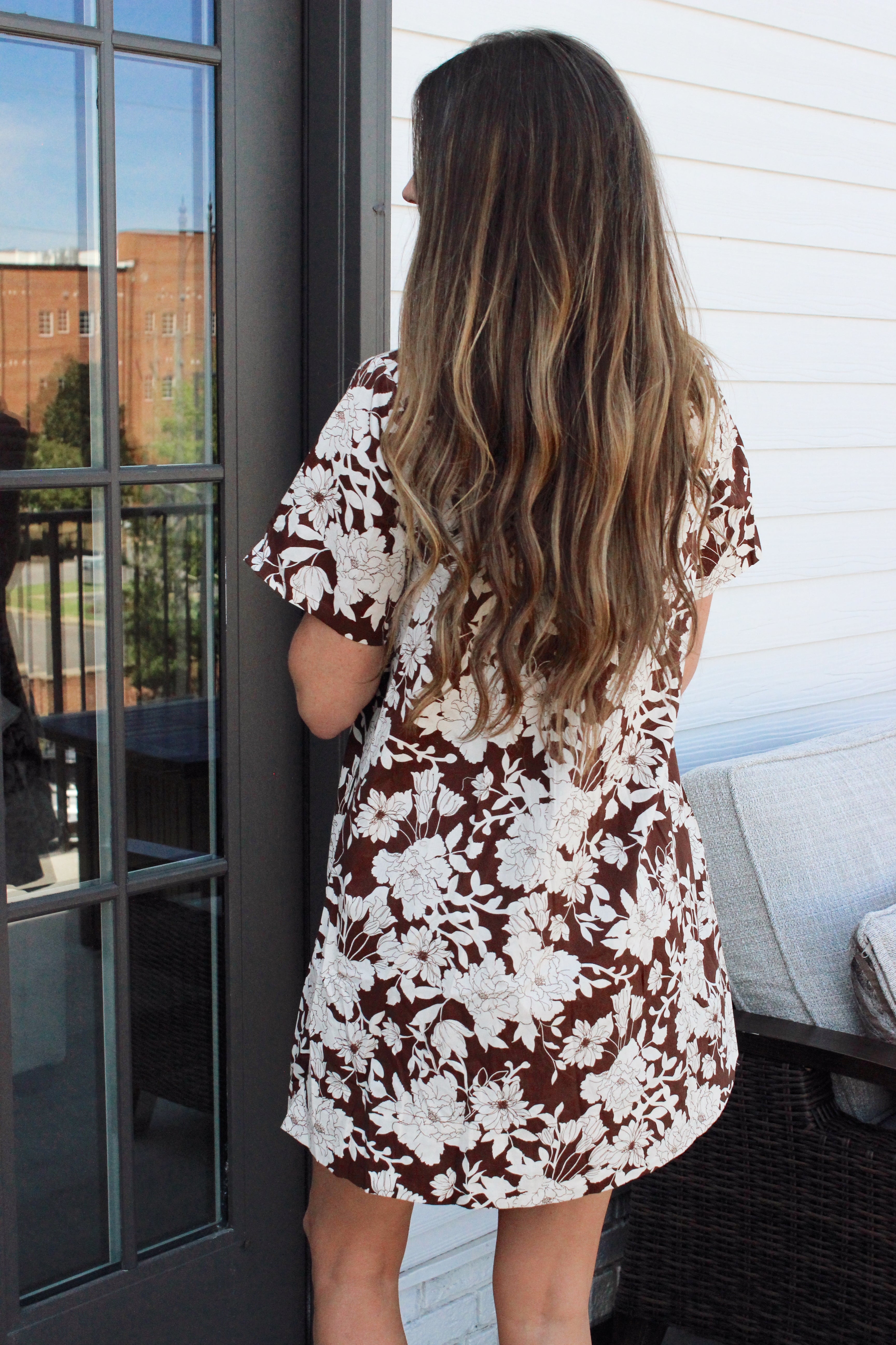 Maple Bloom Babydoll Dress