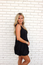 Button Me Up Tied Mini Dress