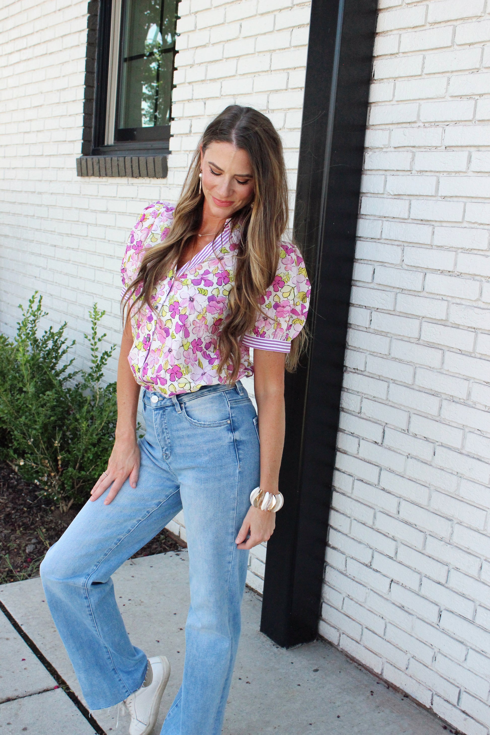 Groovy Floral Blouse