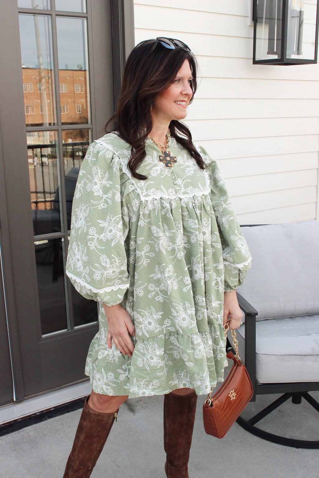 Holly Balloon Sleeve Dress