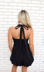 Button Me Up Tied Mini Dress