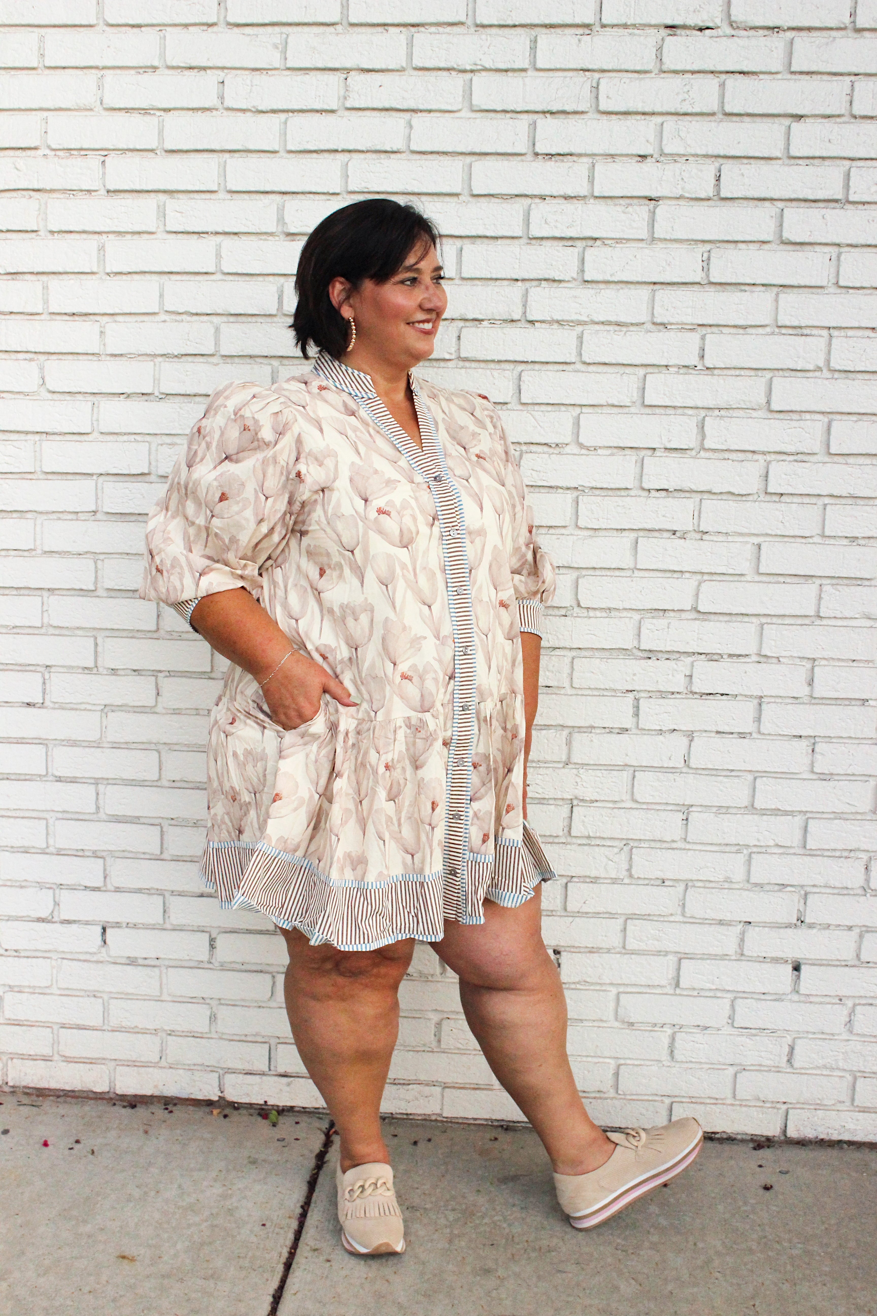 Florally Invited to Fall Plus Dress