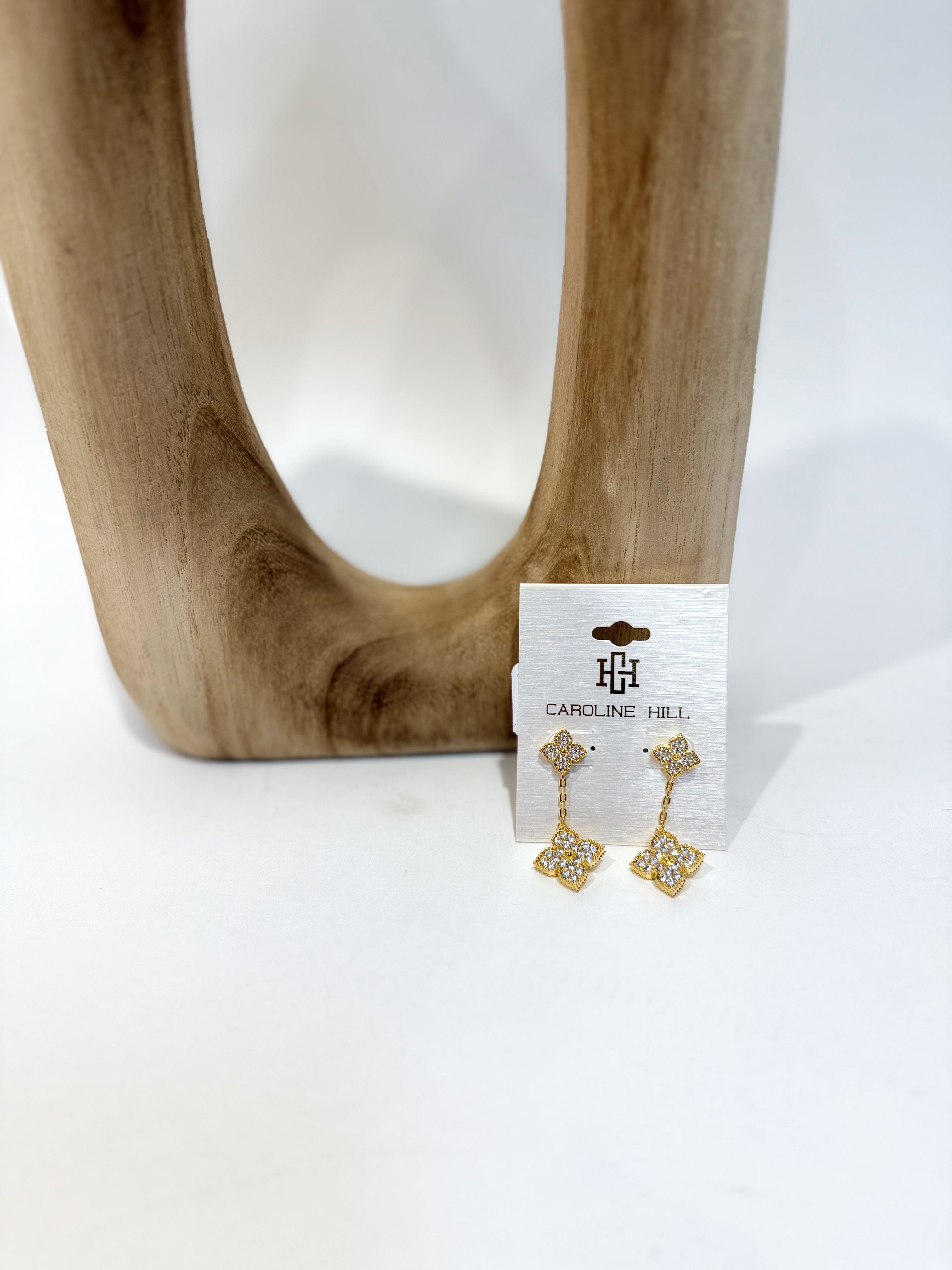Caroline Hill - Camelford Clover Drop Earrings