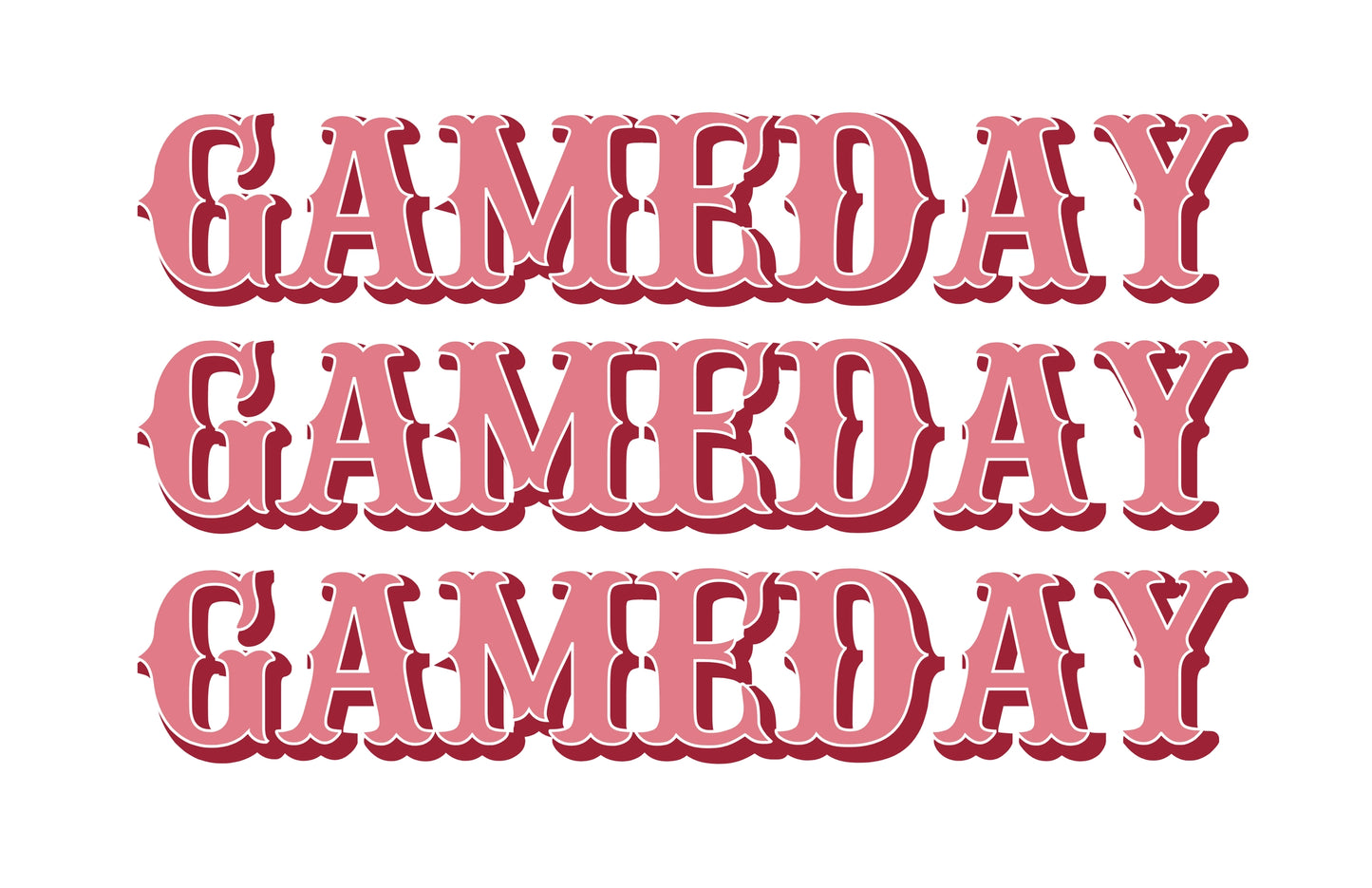 11 x 17 Gameday Tuscaloosa Insert Set of 10