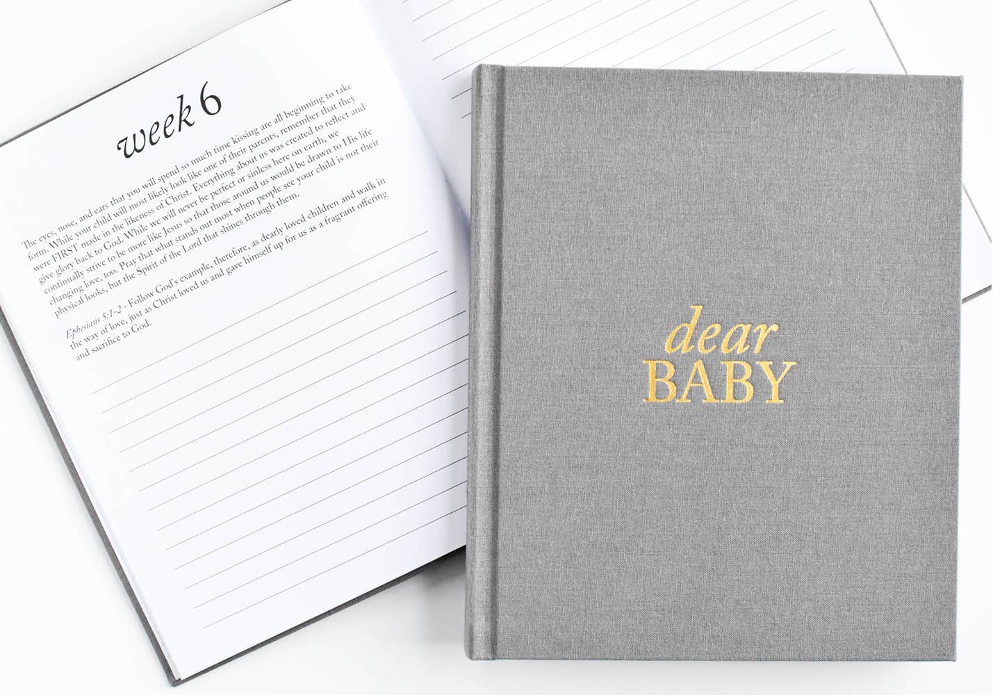 Duncan & Stone Paper Co. - Dear Baby: A Pregnancy Prayer Journal & Memory Book for Moms: Ivory