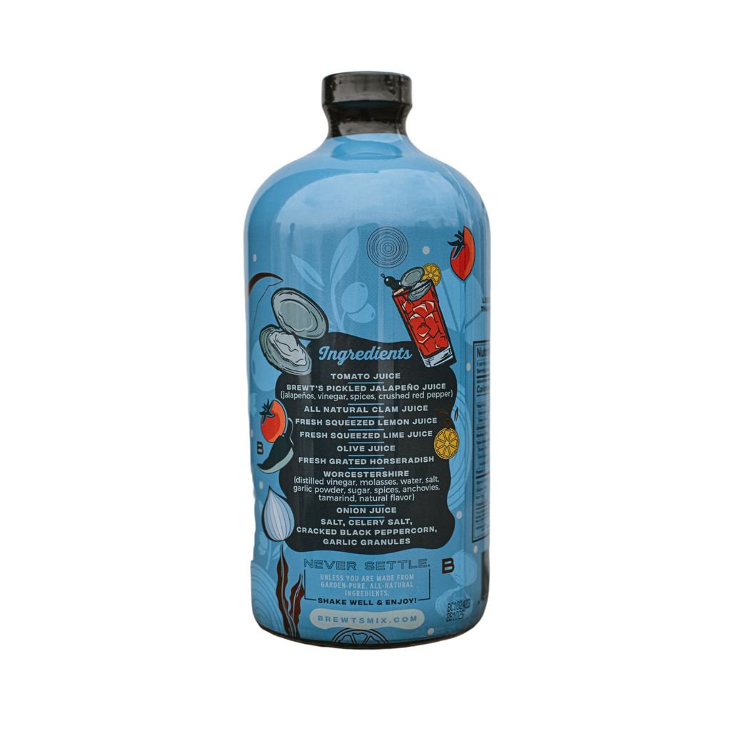 Brewt's - Bloody Caesar | All-Natural - A lighter Bloody Mary Mix 32oz