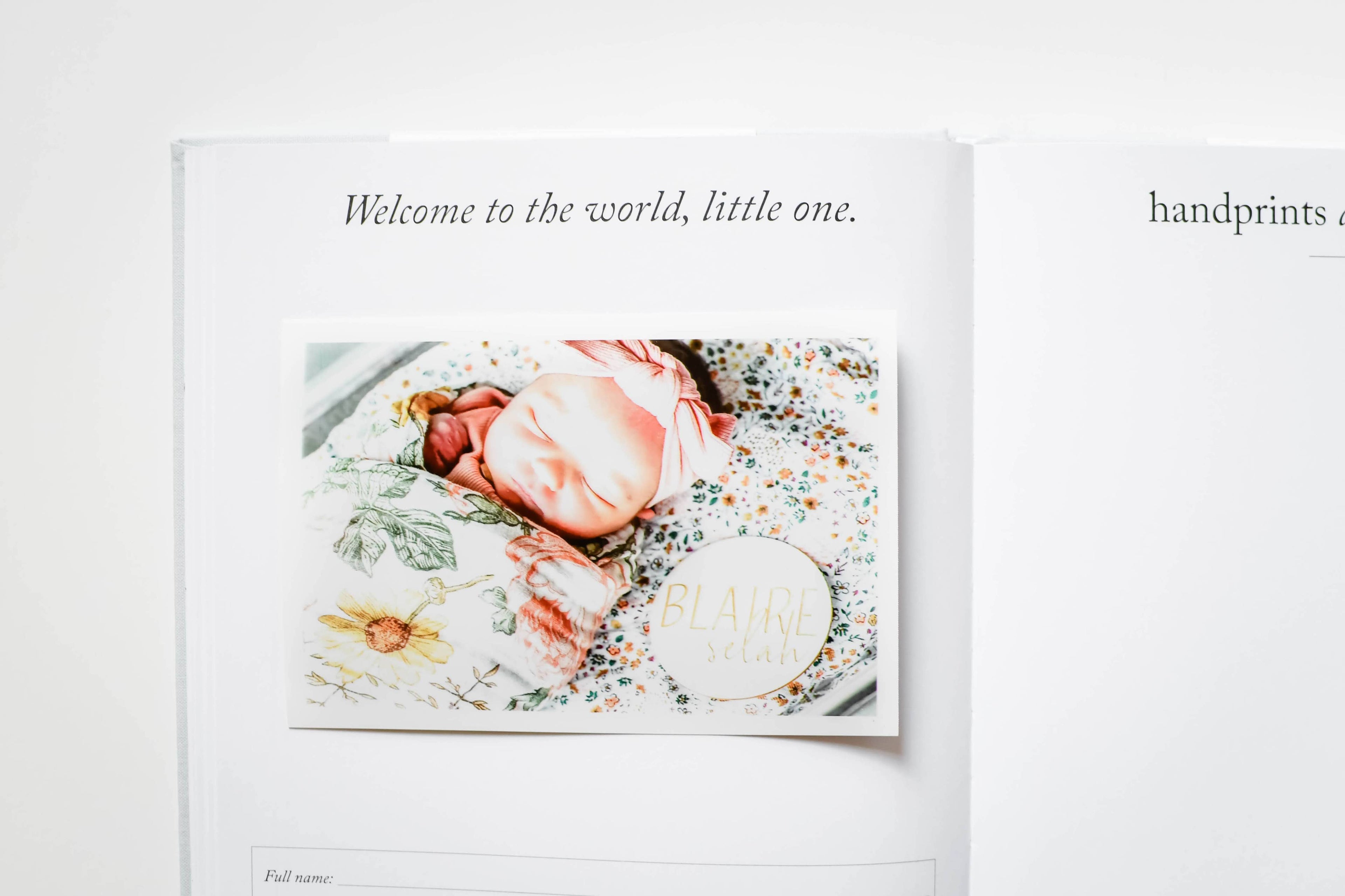 Duncan & Stone Paper Co. - Baby's First Year Memory Book & Photo Album | Mother's Day: Sky Blue