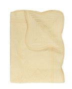 Zsa Zsa & LoLLi Monogram Blanks - Heirloom Quilt - Baby Quilt Blanket Swaddle Monogram: White