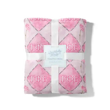 Gamma Phi Flannel Fleece Blanket