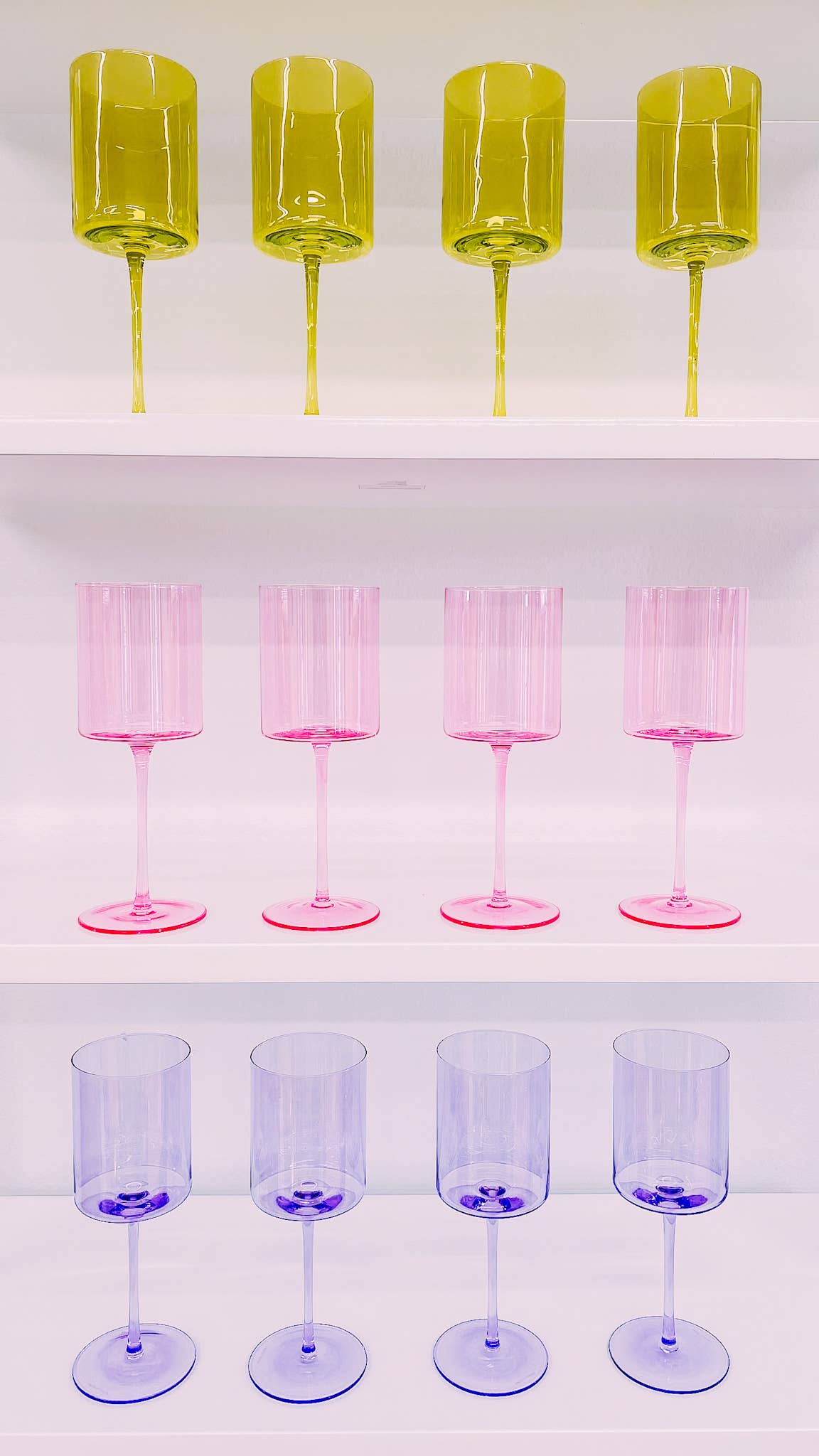 Light Pink Wine Glass set of 2