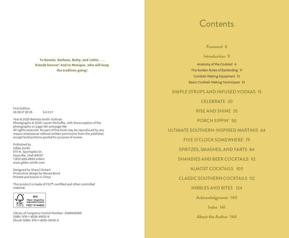 Gibbs Smith - Cocktails, Southern Style: Pours, Drinks, Sips, and Bites