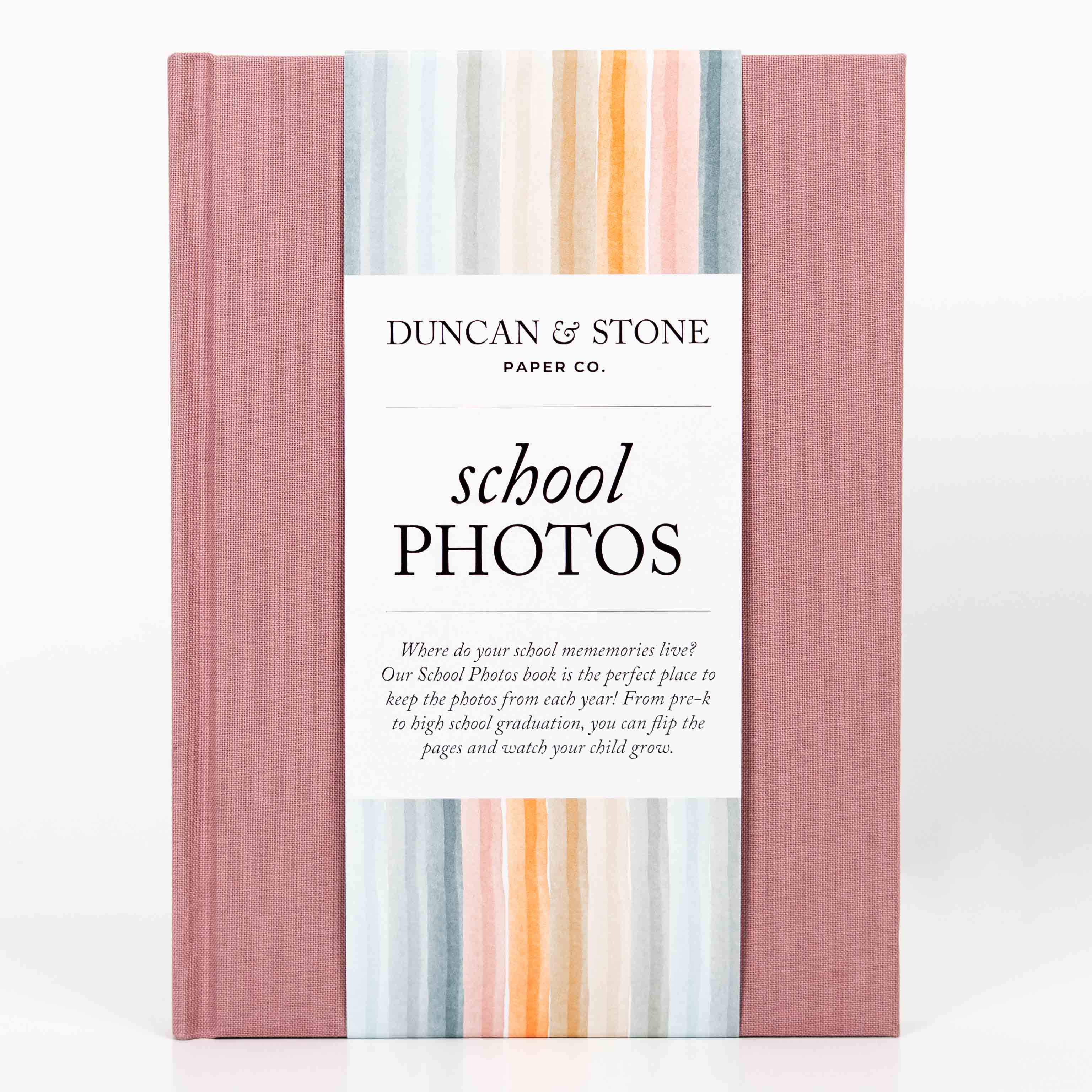 Duncan & Stone Paper Co. - School Memory Book | Durable School Photo Book: Blue