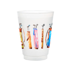 Taylor Paladino - Golf Bags Frosted Cups | Set of 6