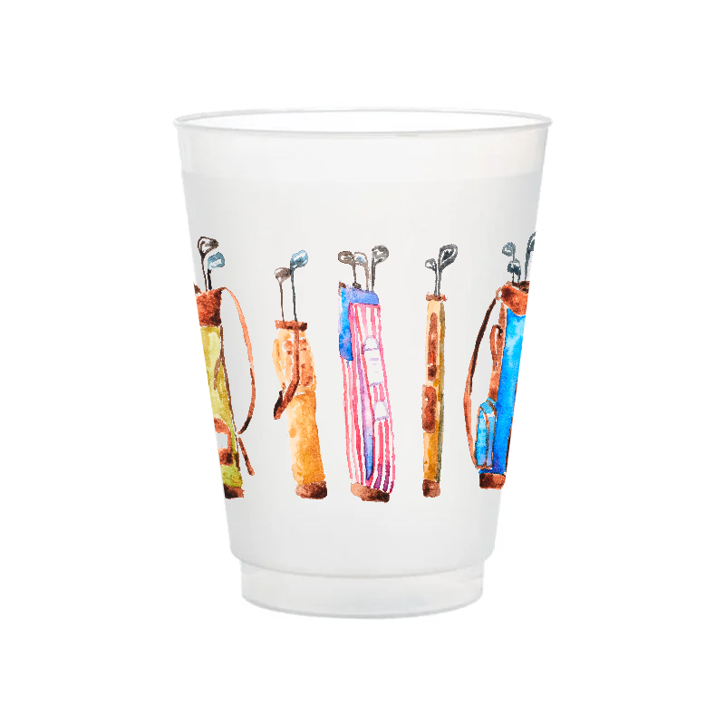 Taylor Paladino - Golf Bags Frosted Cups | Set of 6