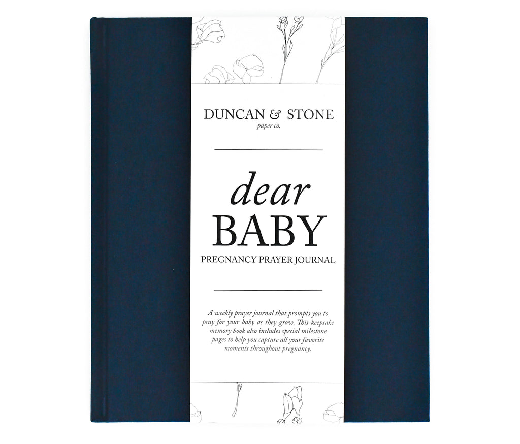 Duncan & Stone Paper Co. - Dear Baby: A Pregnancy Prayer Journal & Memory Book for Moms: Ivory
