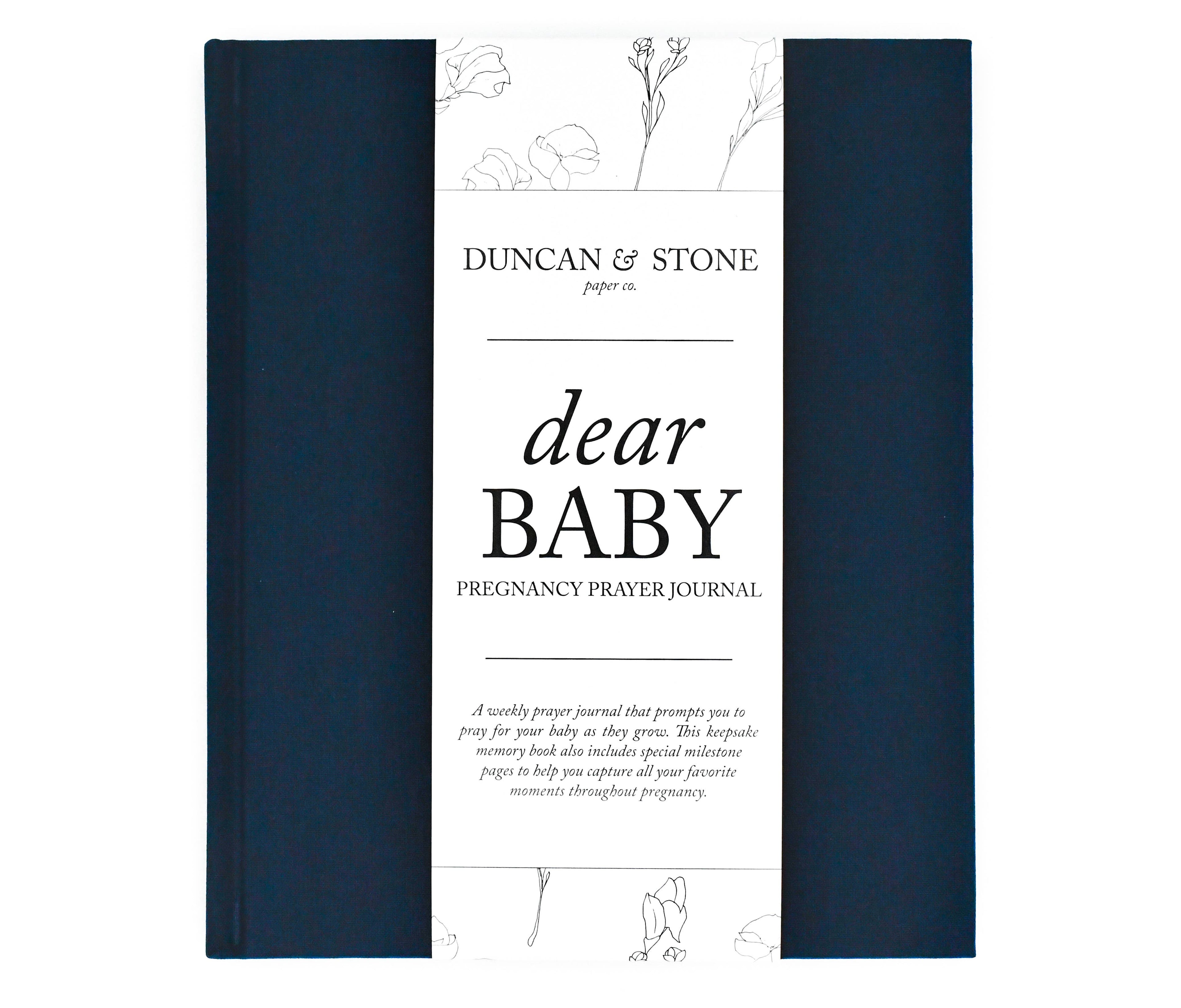 Duncan & Stone Paper Co. - Dear Baby: A Pregnancy Prayer Journal & Memory Book for Moms: Ivory