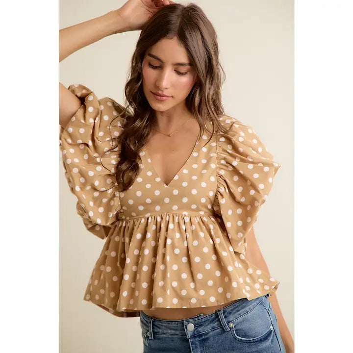 The Sweetheart Polka Dot Bouse
