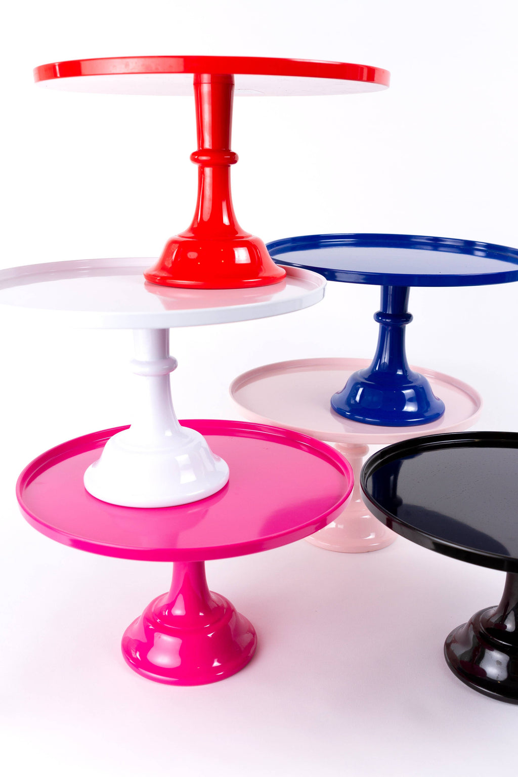 Sprinkles & Confetti Party Supplies - Light Pink Melamine Cake Stand | Cupcake Stand
