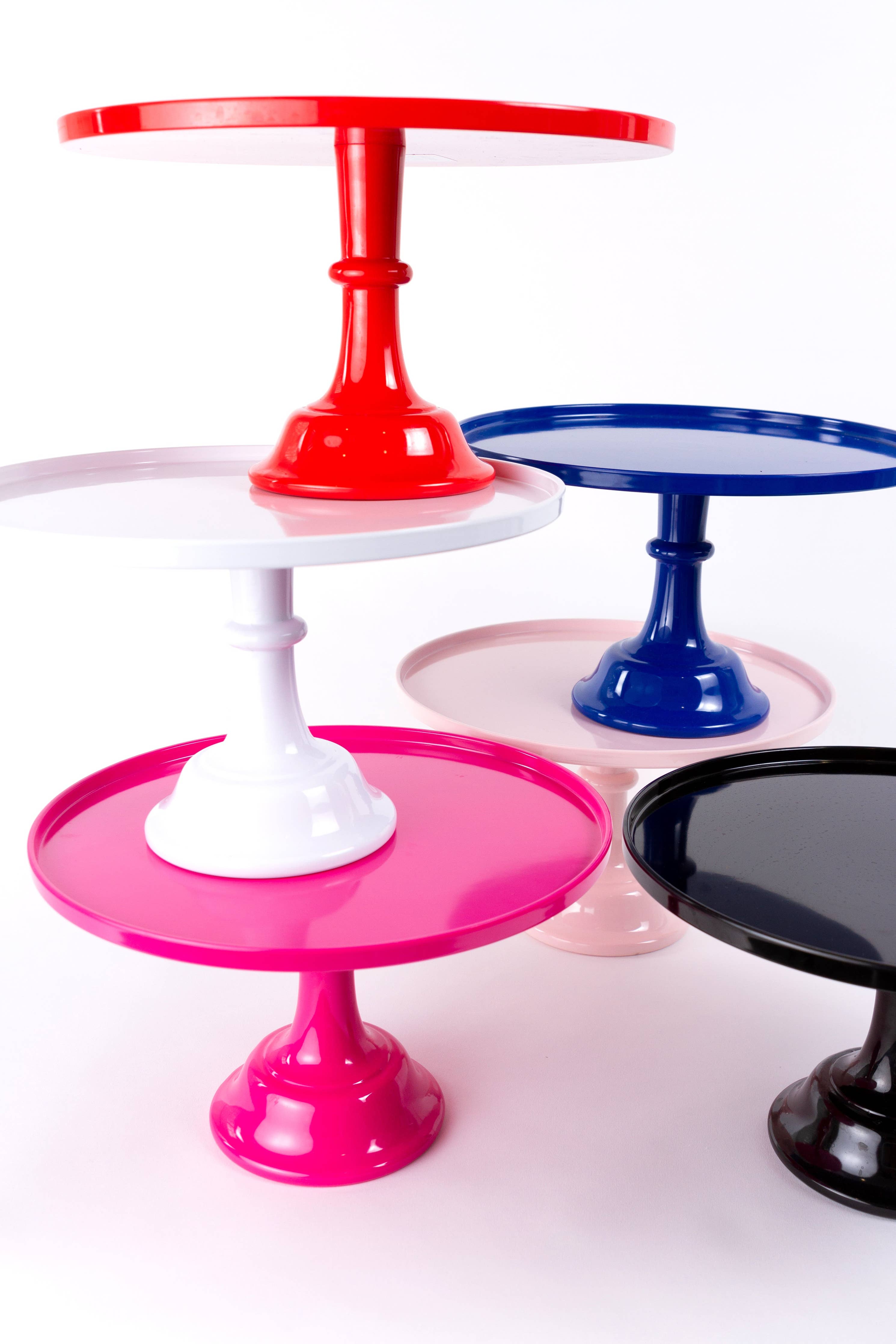 Sprinkles & Confetti Party Supplies - Light Pink Melamine Cake Stand | Cupcake Stand