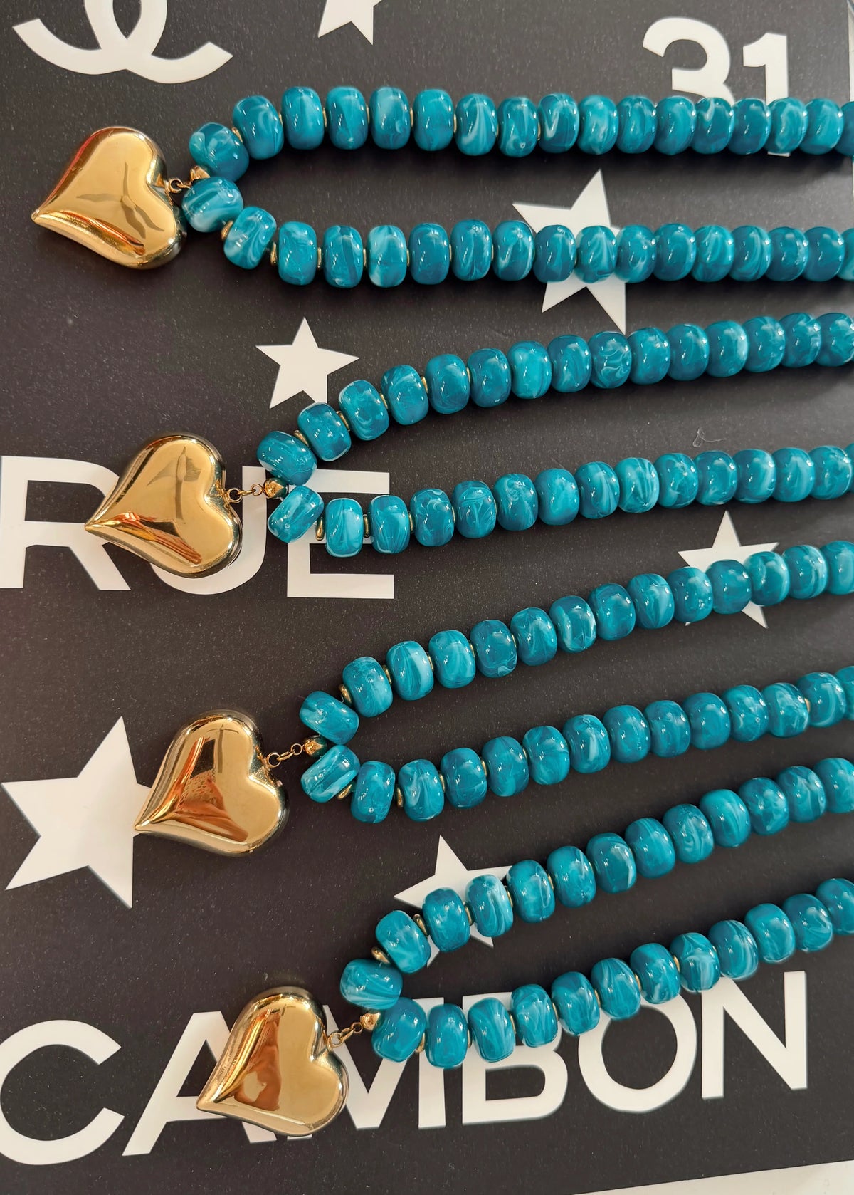 Blue Heart Necklace