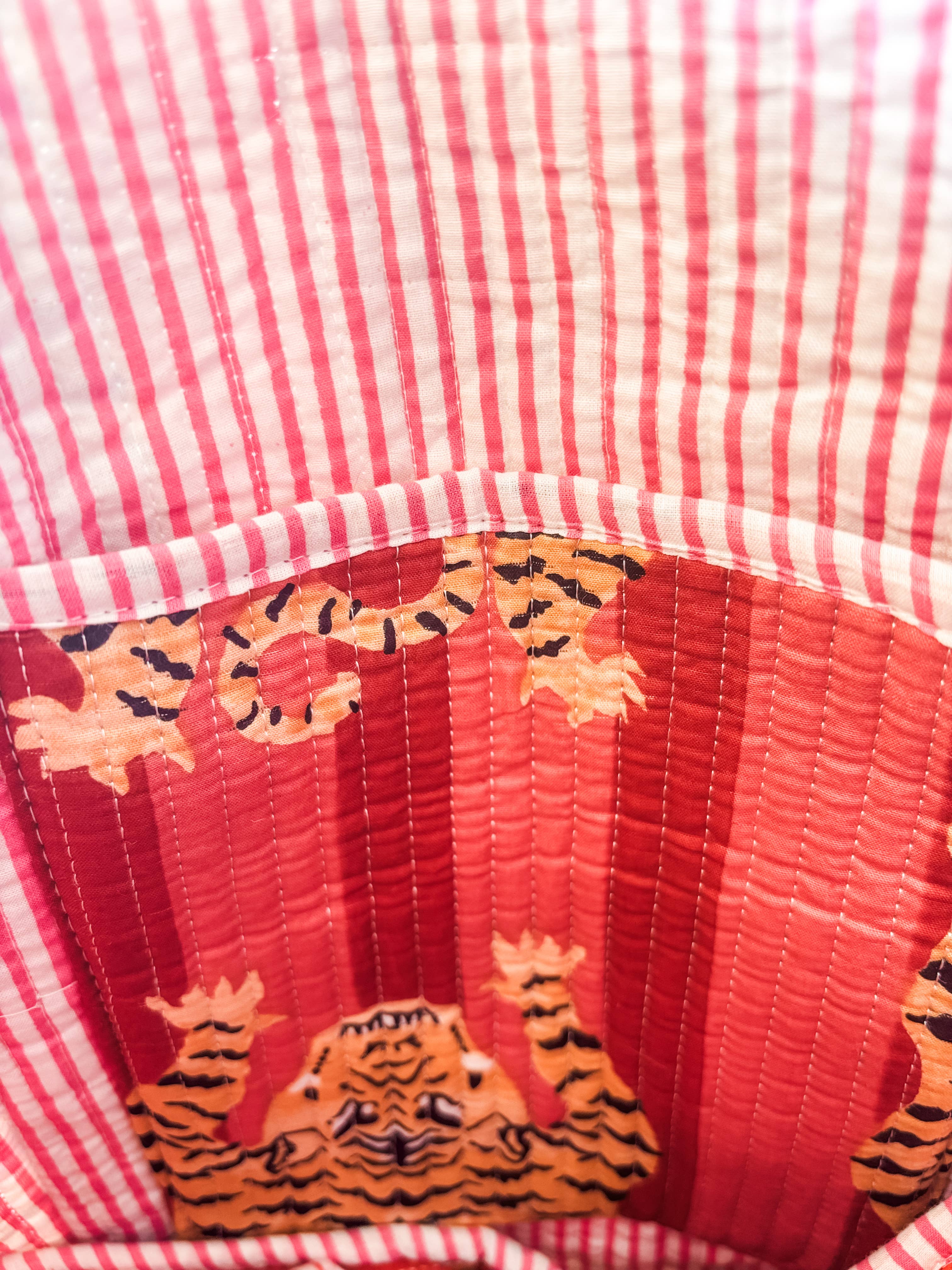 Heart of Grace - Mauve Eye of The Tiger| Regular Quilted Tote Bag