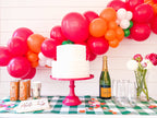 Sprinkles & Confetti Party Supplies - Hot Pink Melamine Cake Stand | Cupcake Stand